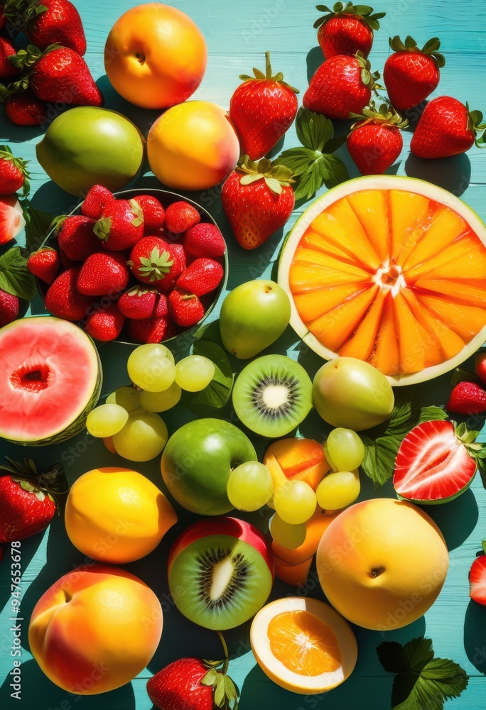 colorful display vibrant summer fruits bright table fresh colors lively textures, apples, apricots, assortment, berries, bowl, cherries, citrus, decorative colorful display vibrant summer fruits bright table fresh colors lively textures, apples, apricots, assortment, berries, bowl, cherries, citrus, decorative