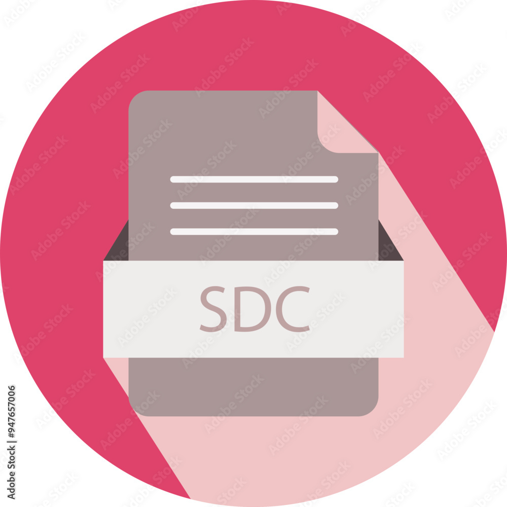 SDC File icon with black shadow SDC File icon with black shadow