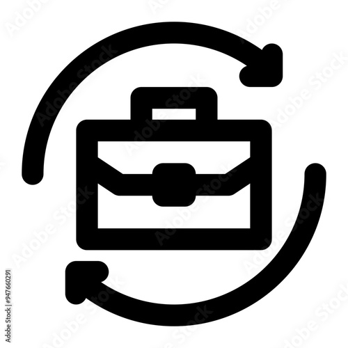 business cycle, cyclical, activity, iterative, business outline icon