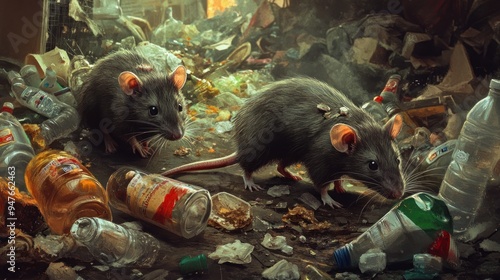 Rats in a Garbage Dump photo