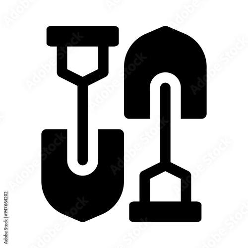 digging glyph icon