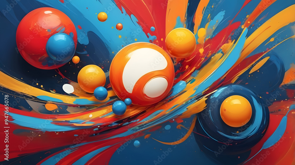 background with circles, ai generated background with circles, ai generated
