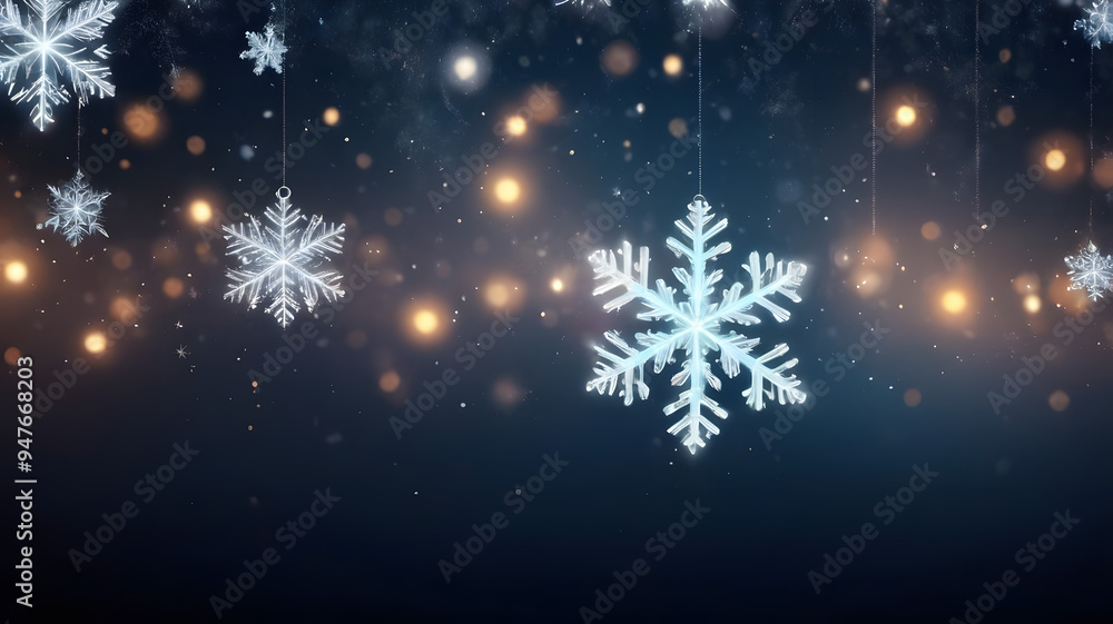 christmas background with snowflakes, ai generated christmas background with snowflakes, ai generated