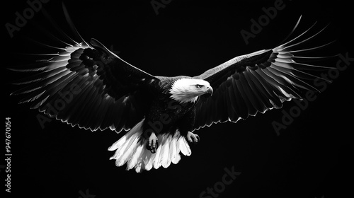 black and white eagle photography photo