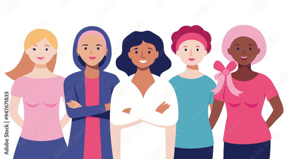 A group of women of various ethnic backgrounds A group of women of various ethnic backgrounds