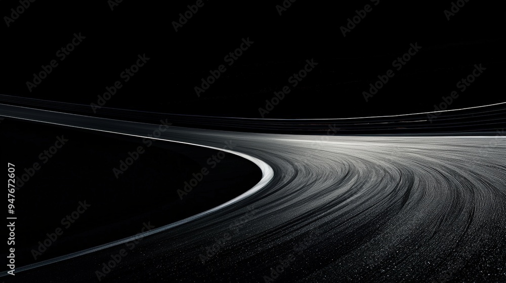 Obraz premium Race track at night