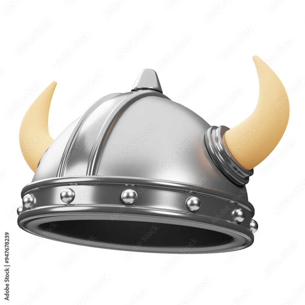 Naklejka premium 3D Viking Helm Illustration