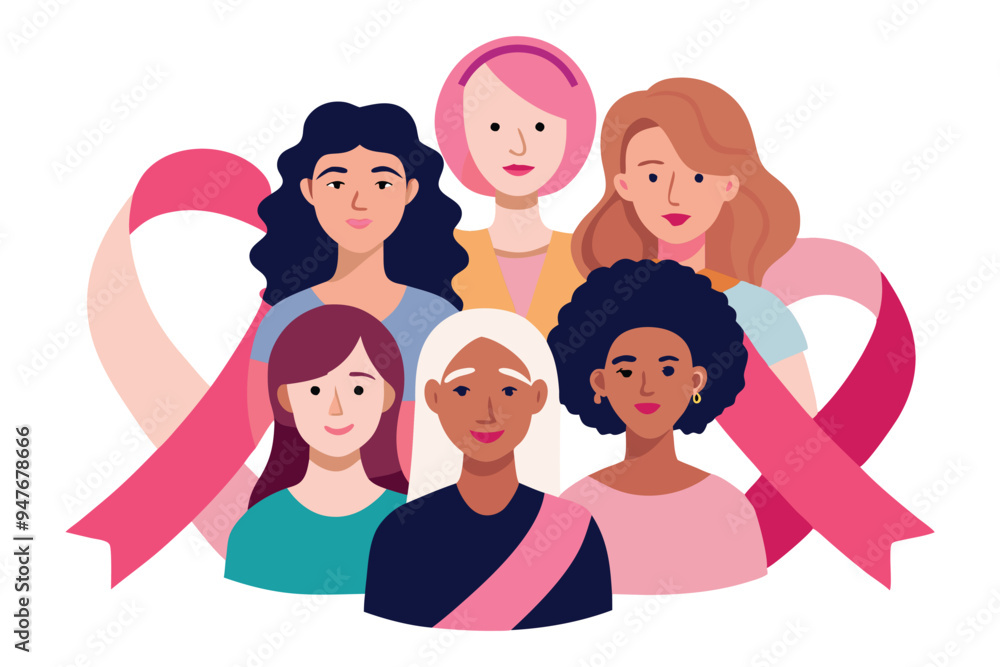 A group of women of various ethnic backgrounds A group of women of various ethnic backgrounds