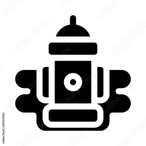 firefighting glyph icon