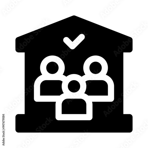 gathering glyph icon