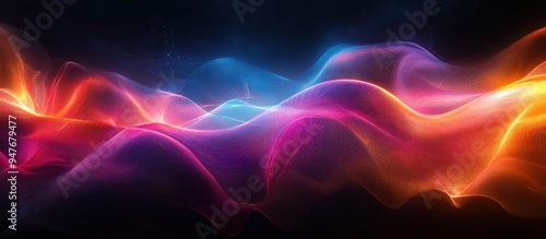 Abstract Swirling Colorful Lights