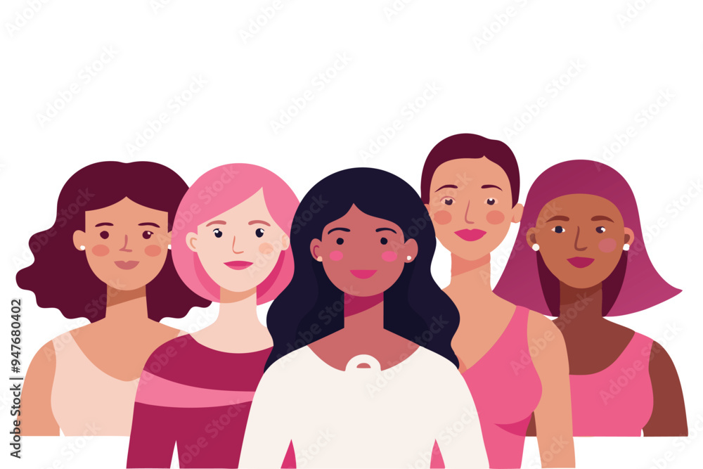 A group of women of various ethnic backgrounds A group of women of various ethnic backgrounds