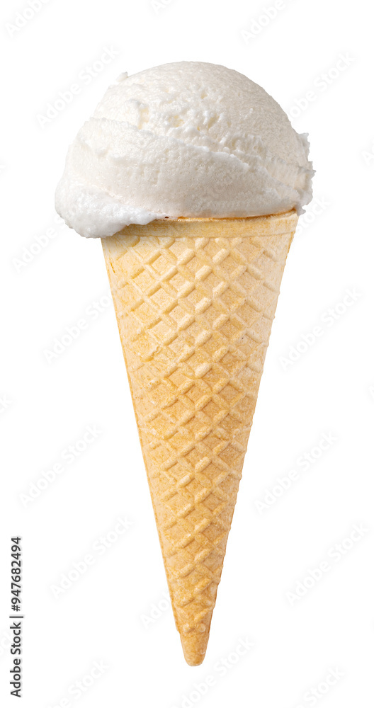 pineapple ice cream sorbet in the cone Isolated on transparent background. png file pineapple ice cream sorbet in the cone Isolated on transparent background. png file