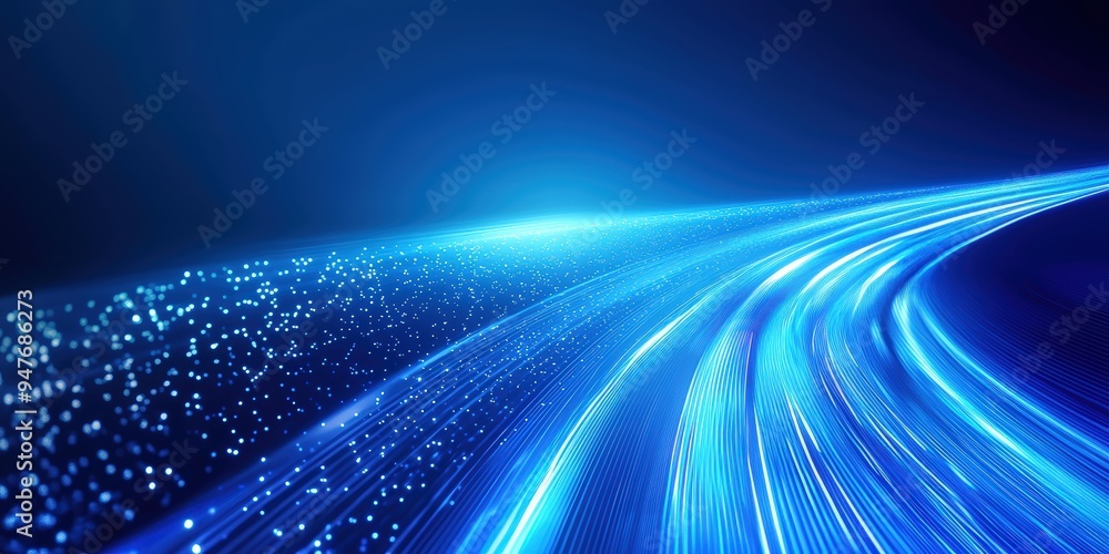 Abstract blue light streaks Abstract blue light streaks