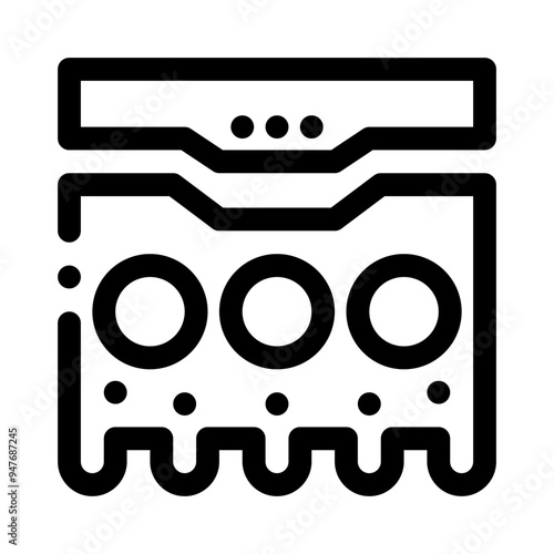 gasket remover line icon