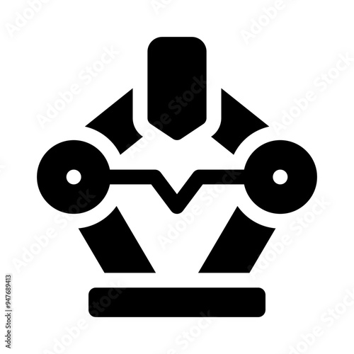 car jack glyph icon