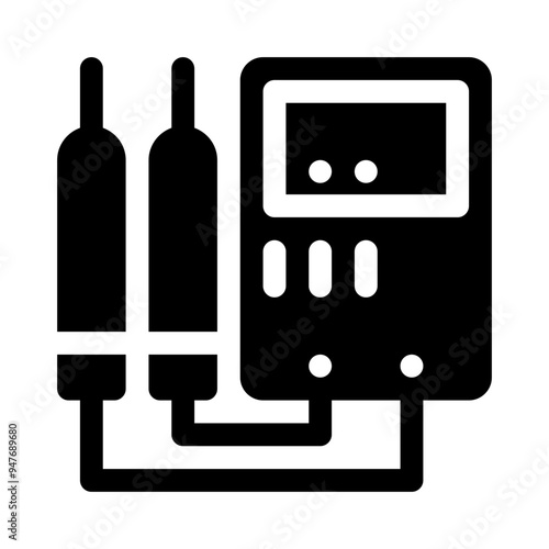 multimeter glyph icon