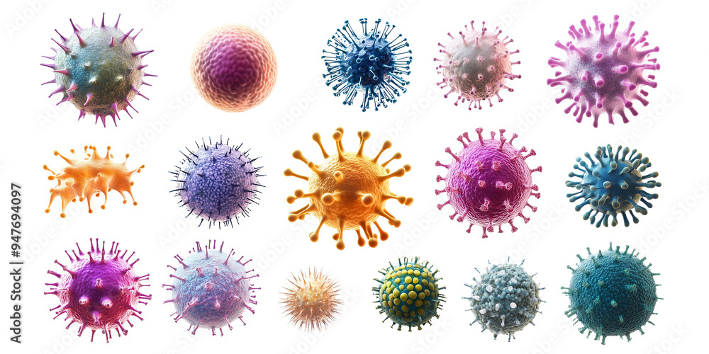 pathogen cell, bacteria and virus isolated on Transparent background pathogen cell, bacteria and virus isolated on Transparent background