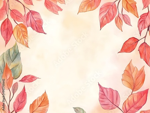 autumn leaves, Fallen leaves, illustration, background, Generative AI