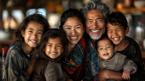 Happy Multigenerational Family Smiling Together