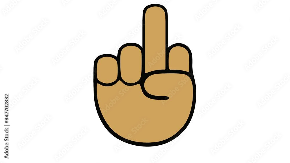 Middle finger hand icon Video Middle finger hand icon Video