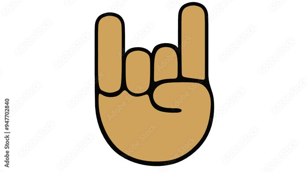 Metal hand Cartoon Metal hand Cartoon