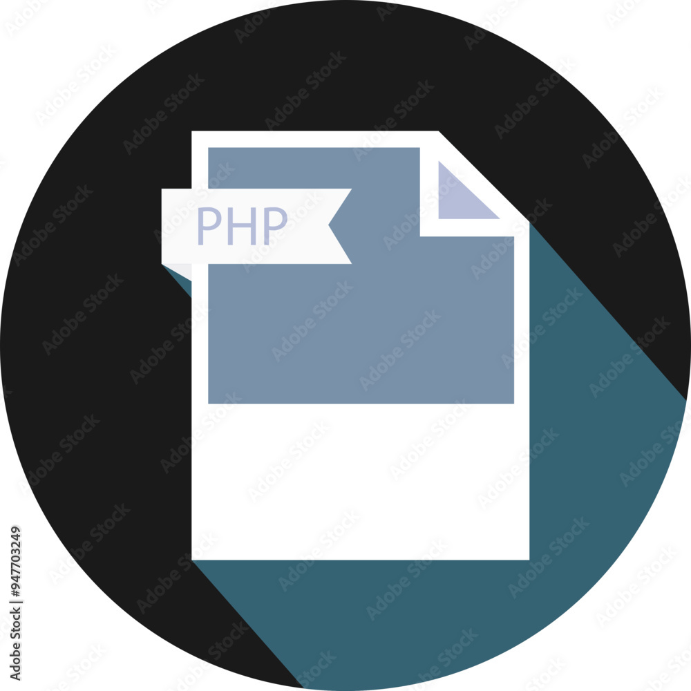 PHP File format icon rounded shapes and spacing PHP File format icon rounded shapes and spacing