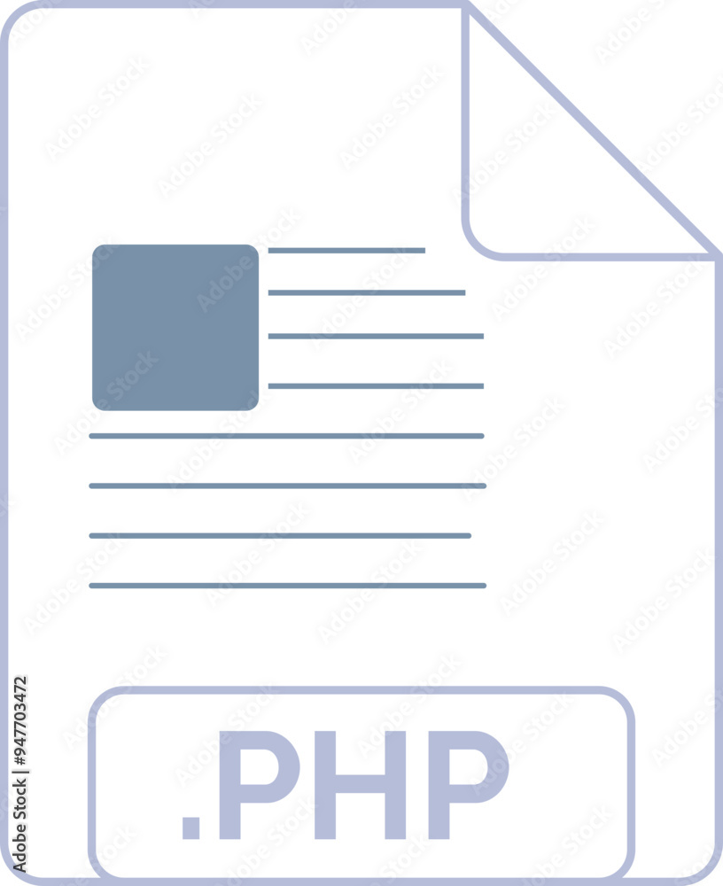 PHP File icon deep rounded outline PHP File icon deep rounded outline