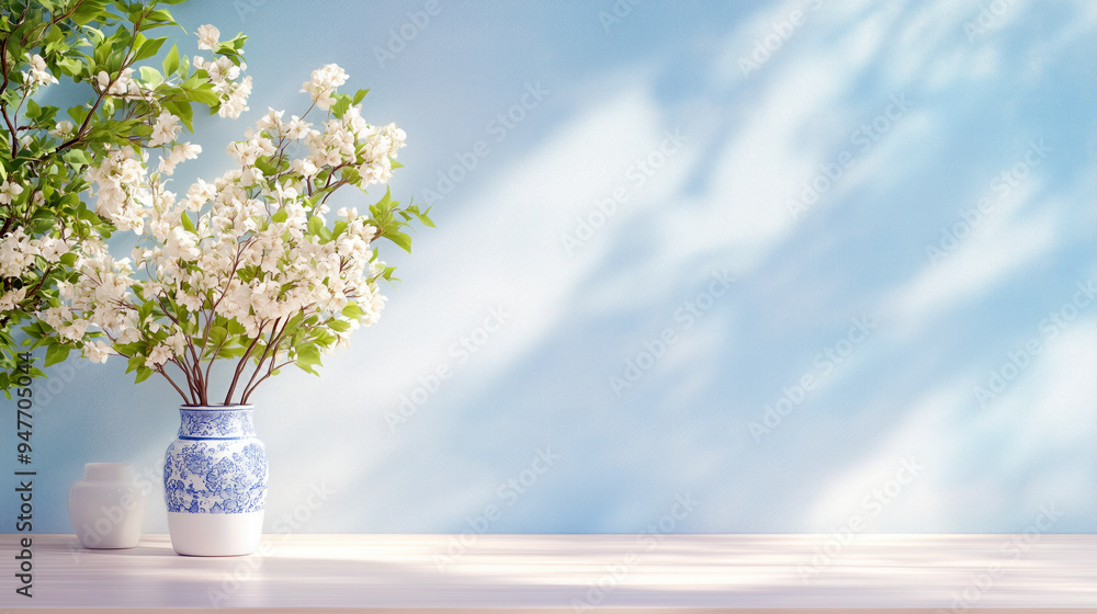 Fototapeta premium bouquet of snowdrops in a vase