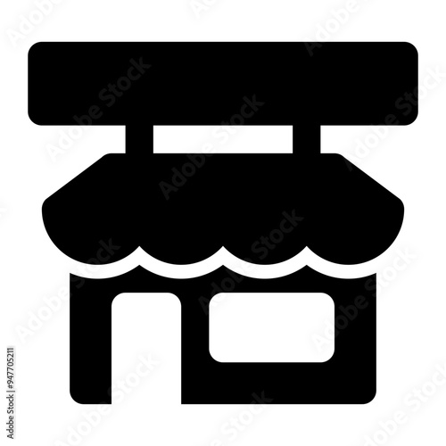sme, small medium, enterprise, store, business solid or glyph icon