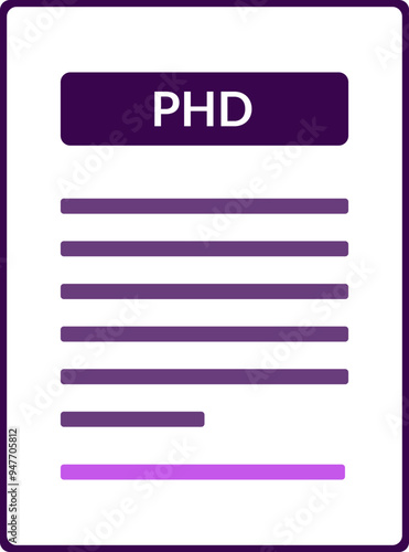 PHD Contract document icon