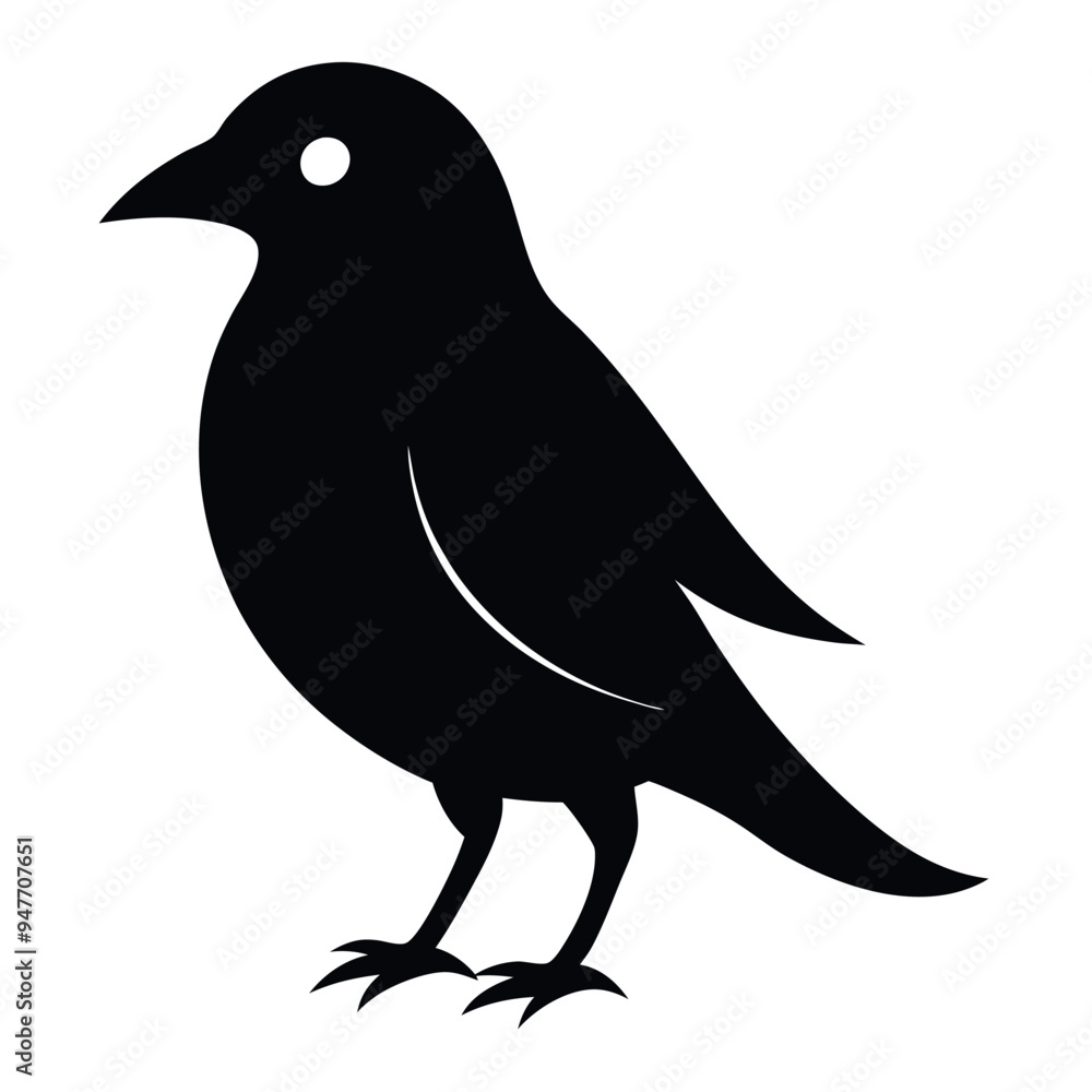Fototapeta premium European starling bird icon vector illustration. 