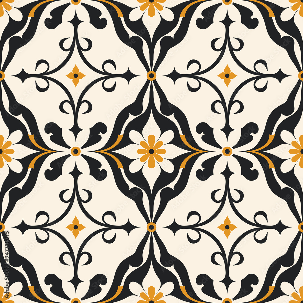 Yellow, black and white luxury vector seamless pattern. Ornament, Traditional, Ethnic, Arabic, Turkish, Indian motifs. Great for fabric and textile, wallpaper, packaging design or any desired idea. Yellow, black and white luxury vector seamless pattern. Ornament, Traditional, Ethnic, Arabic, Turkish, Indian motifs. Great for fabric and textile, wallpaper, packaging design or any desired idea.