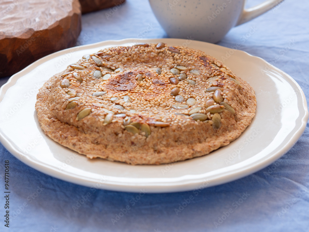 Homemade protein keto bread for breakfast Homemade protein keto bread for breakfast