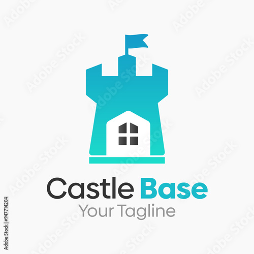 Castle Base Logo Design Template. Good for Business, Agency, Community and Organization