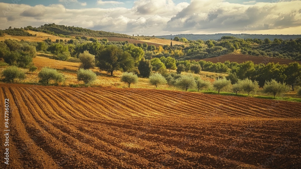 Rustic Spain: Autumn Hills and Olive Groves