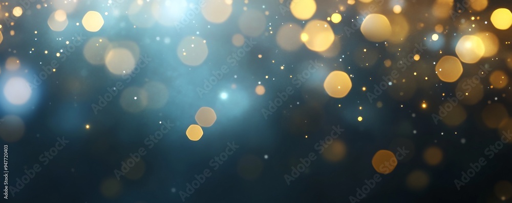 A mesmerizing background of golden bokeh lights creating a dreamy atmosphere, perfect for celebrations and artistic designs. A mesmerizing background of golden bokeh lights creating a dreamy atmosphere, perfect for celebrations and artistic designs.