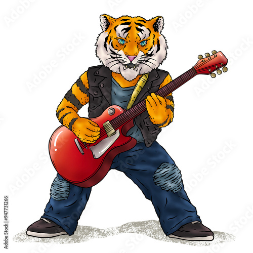 Tiger Guitarist 1