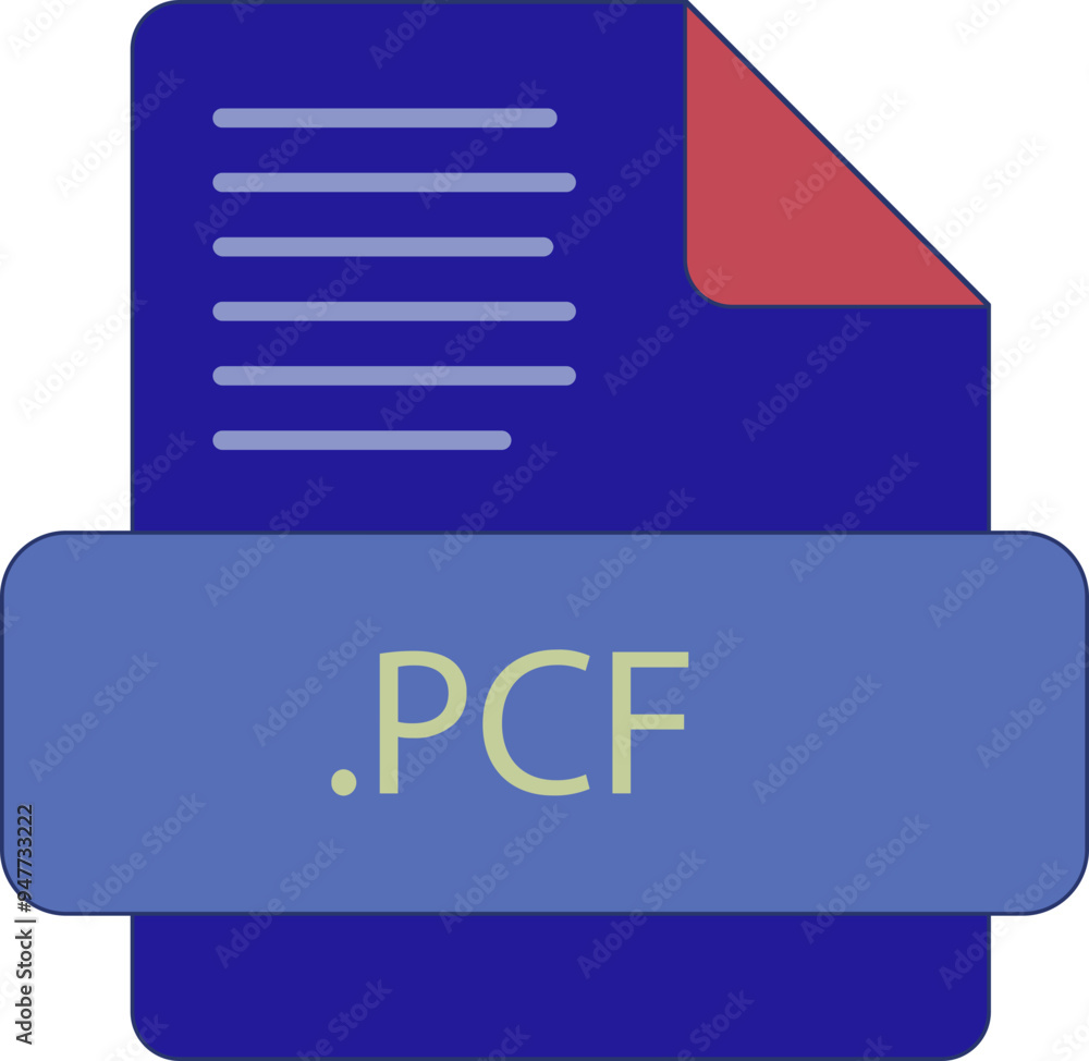PCF File extension icon fill and bebes writting PCF File extension icon fill and bebes writting