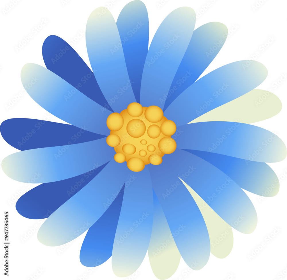 Spring Flower Flat Sticker Design Spring Flower Flat Sticker Design