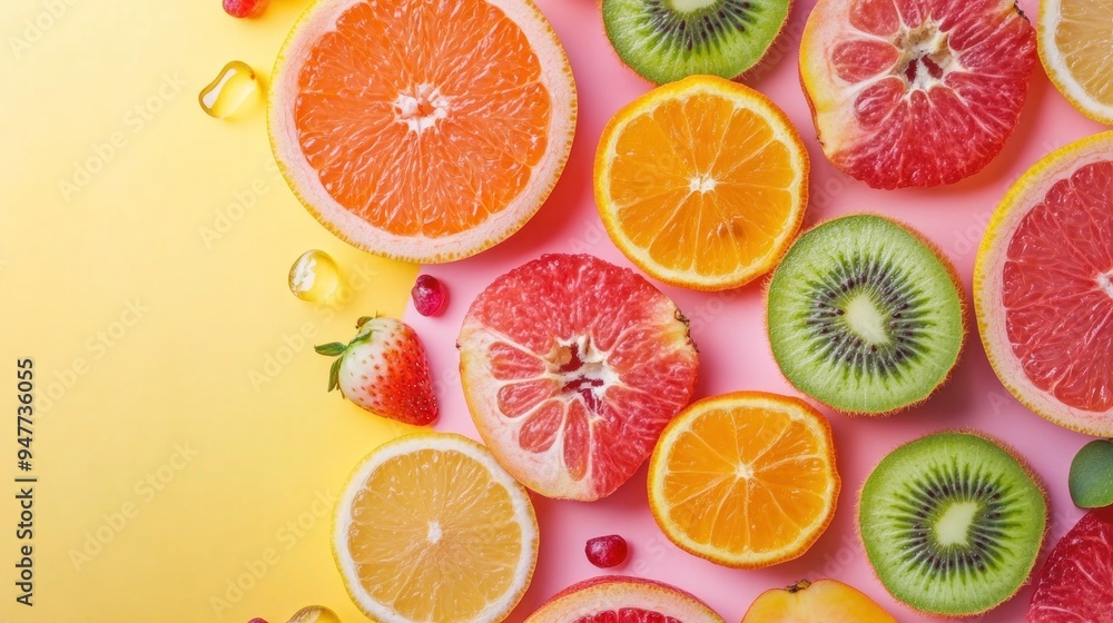 Colorful Fruit Slices Colorful Fruit Slices