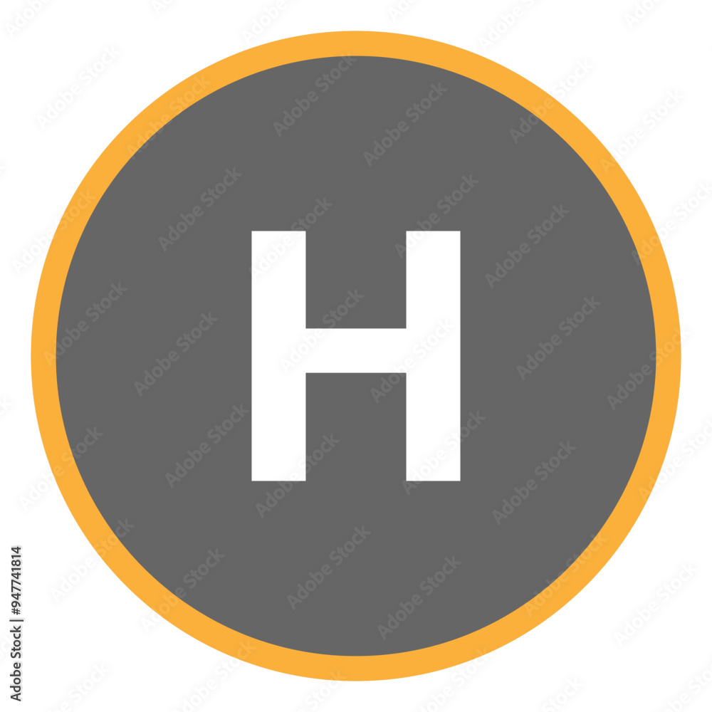 Helipad for Helicopter. Vector Illustration. Helipad for Helicopter. Vector Illustration.