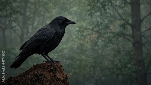 Bird, american crow photo