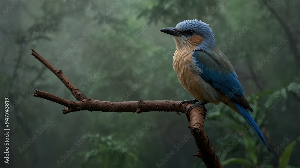 Bird, Indochinese Roller Bird, Indochinese Roller