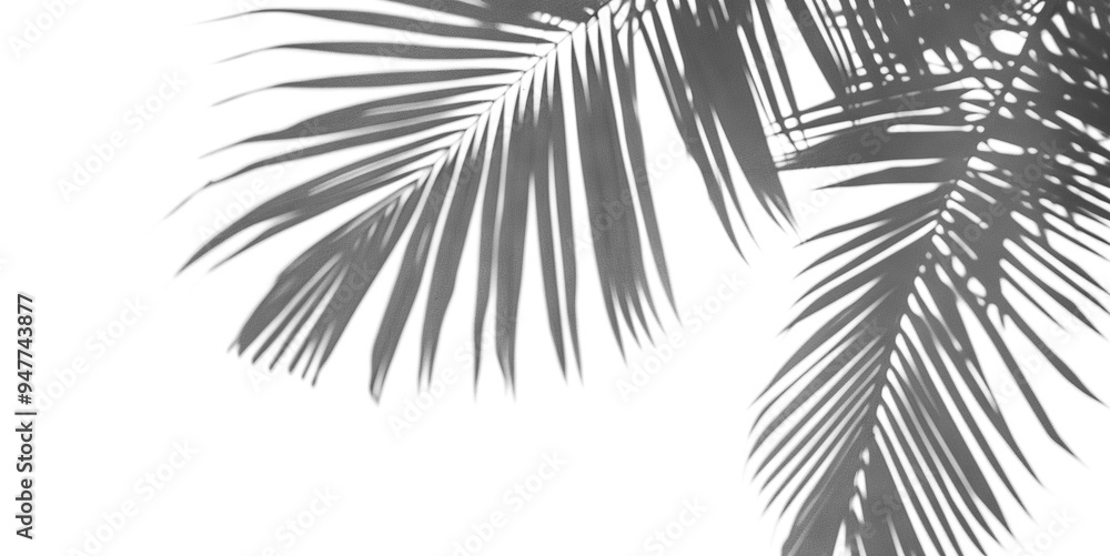 Shadows of palm leaves, cut out Shadows of palm leaves, cut out