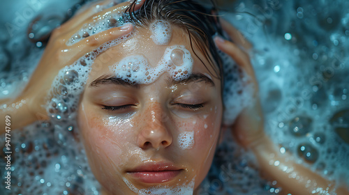 People are washing their hair.