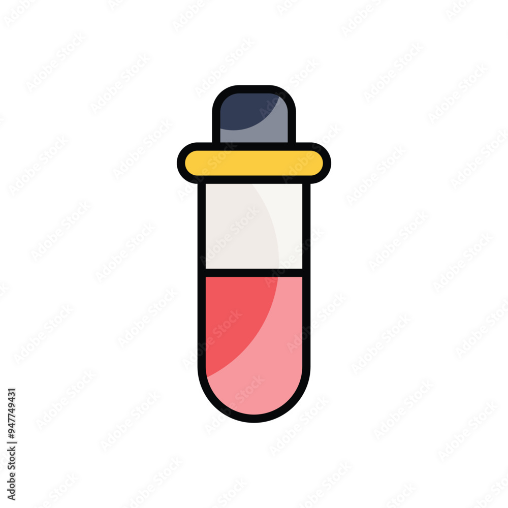 Test Tube vector icon Test Tube vector icon