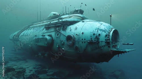 Wallpaper Mural An submarine cleaning robot Torontodigital.ca