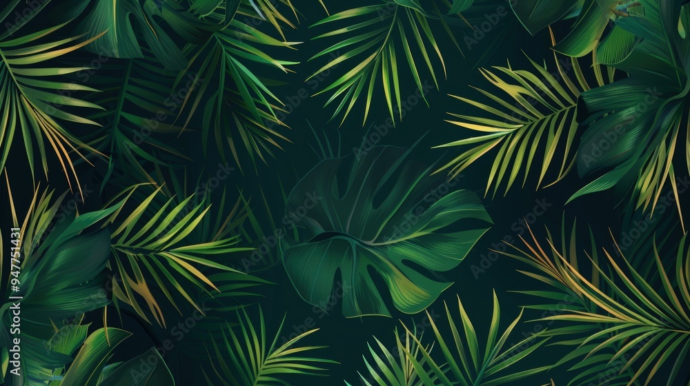 Tropical Foliage Pattern Tropical Foliage Pattern