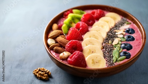 Close-up of a bowl of fresh fruits photo